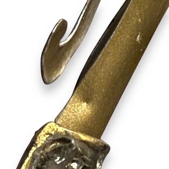 Pier 1 Imports Angel Christmas Stocking Hanger Holder Pair Iron Antique Pewter - Picture 15 of 16